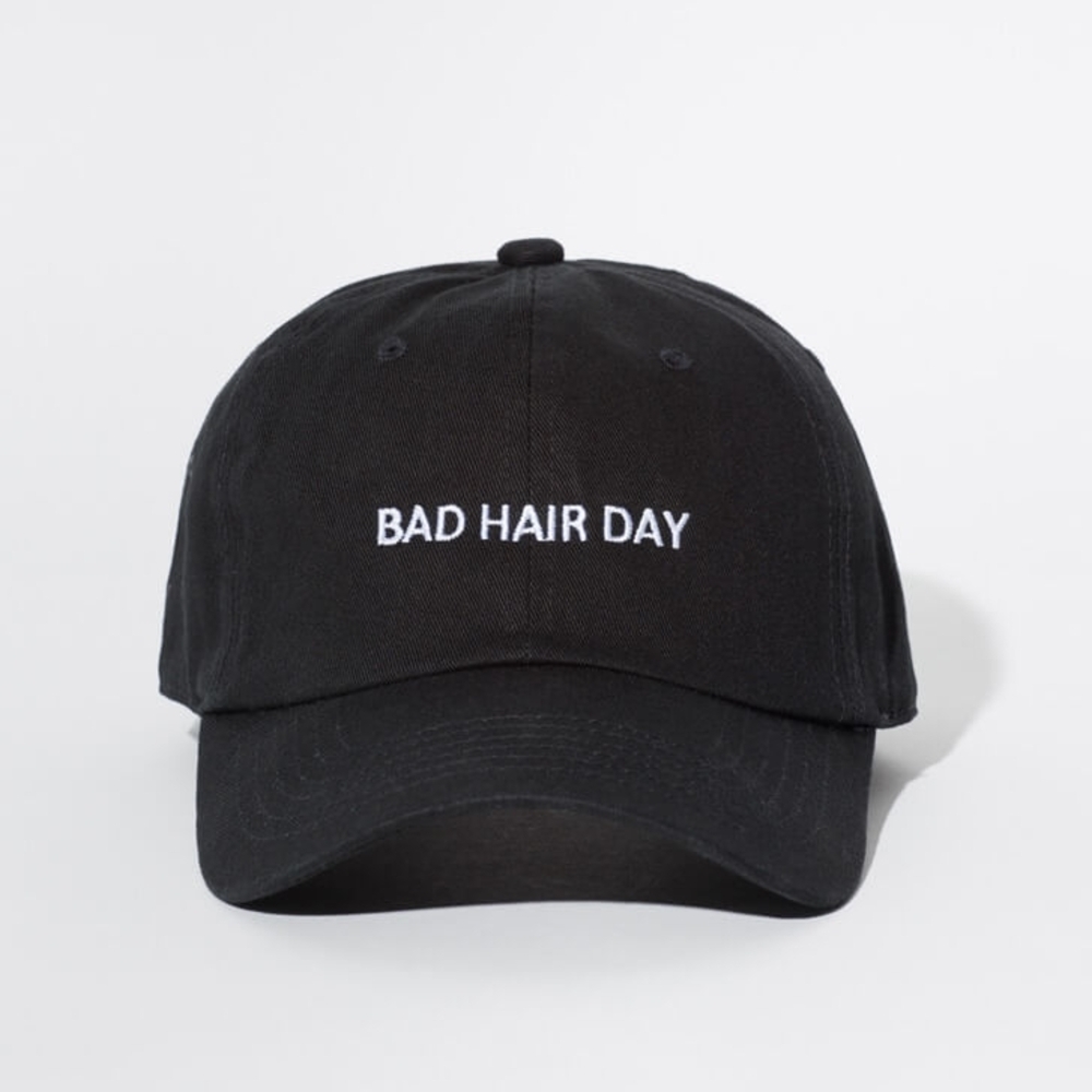 NEW! Bad Hair Day Black Cap